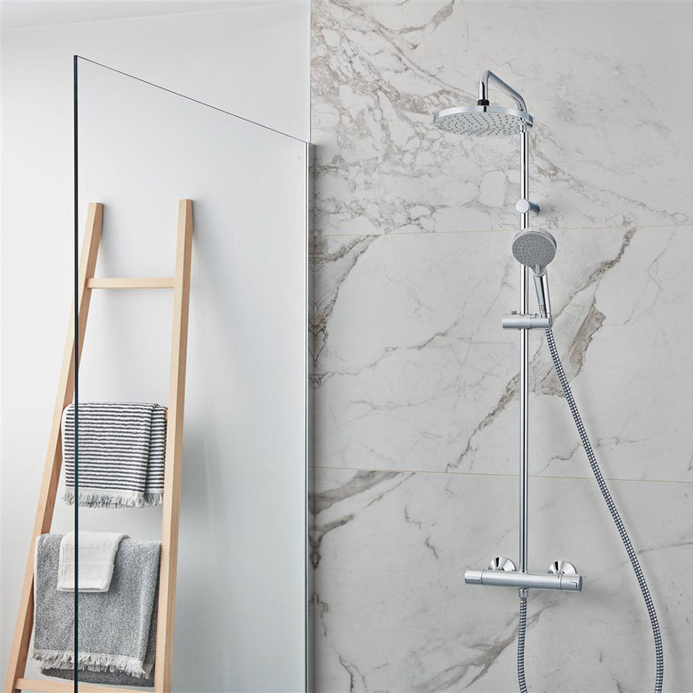 Hansgrohe Vernis Blend Showerpipe 200 1 Jet Et Ecosmart Chrome