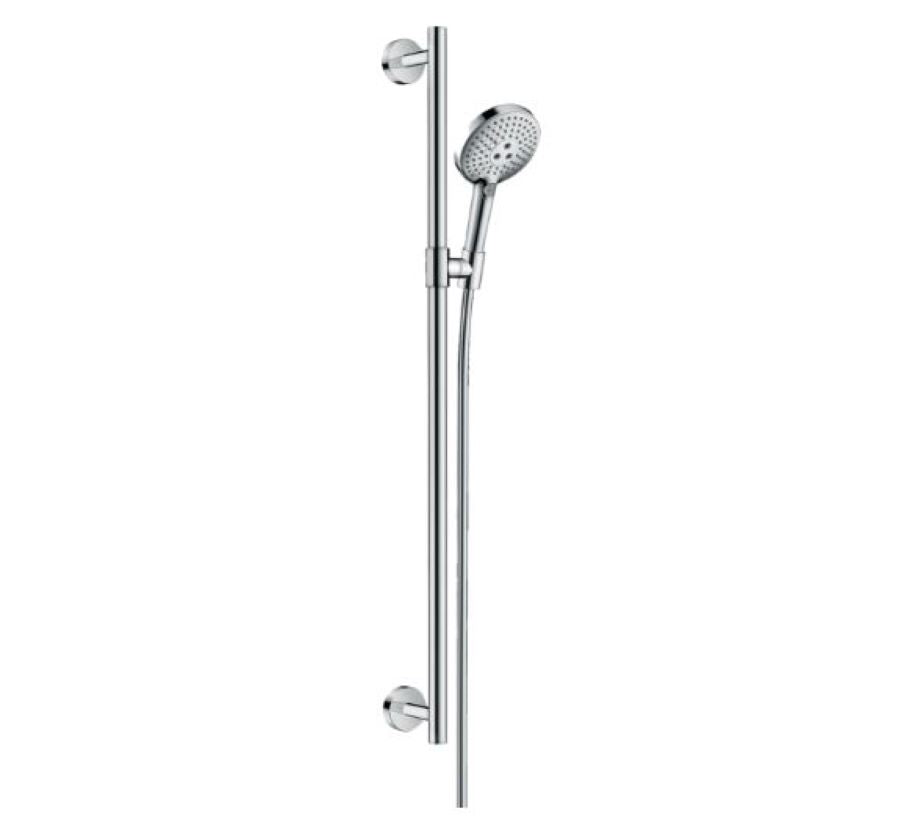 hansgrohe Raindance Select S Shower Handset 120 3 Spray EcoSmart with Shower Rail 90 cm, Chrome