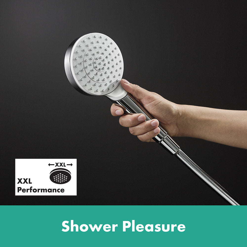 Hansgrohe Crometta Hand Shower 100 1 Jet Ecosmart White/Chrome