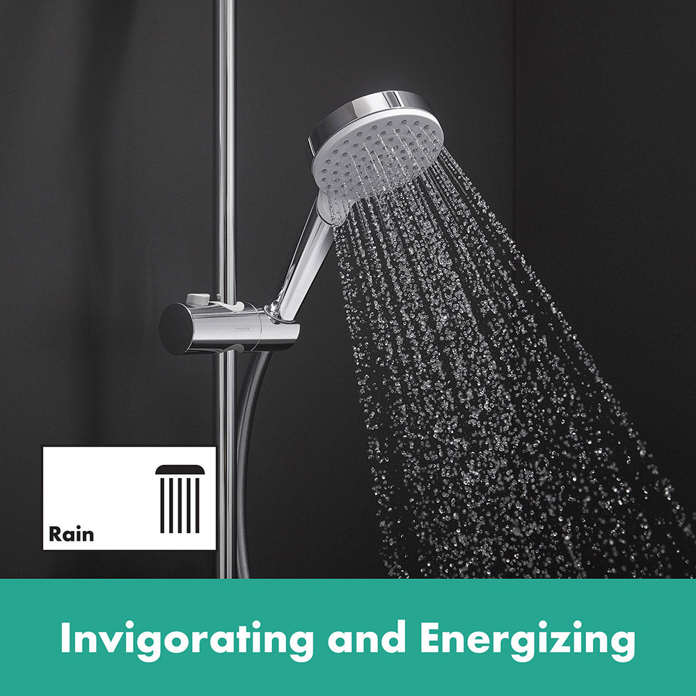 Hansgrohe Crometta Hand Shower 100 1 Jet Ecosmart White/Chrome