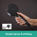Hansgrohe Vernis Blend Hand Shower 100 Vario Matt Black