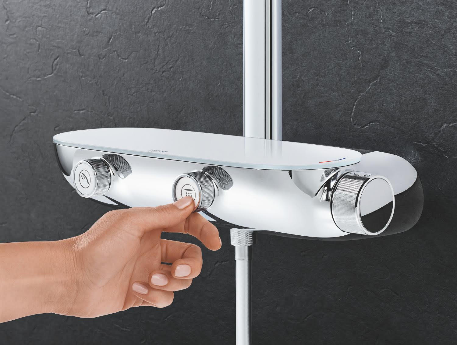 Grohe Rainshower System SmartControl Mono 360 Shower system with thermostat for wall mounting 26361000.
