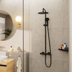 Hansgrohe Vernis Blend Showerpipe 240 1 Jet Ecosmart With Thermostatic Matt Black