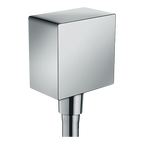 hansgrohe FixFit Wall outlet Square with non-return valve Chrome