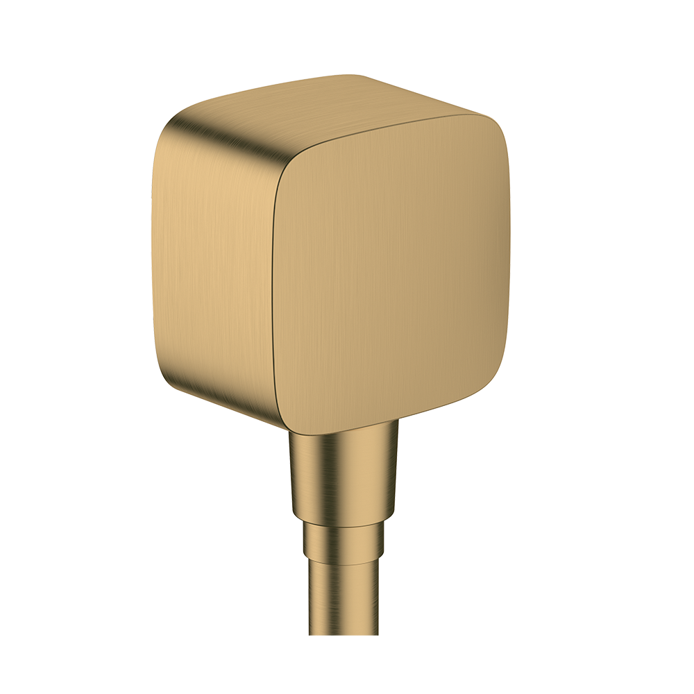 hansgrohe FixFit Wall Outlet with Non-Return Valve, Brushed Bronze