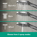 hansgrohe Raindance Select E Shower Handset 120 3 Spray, Chrome