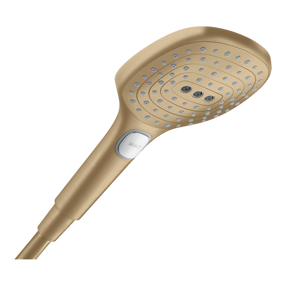 hansgrohe Raindance Select E Shower Handset 120 3 Spray, Brushed Bronze