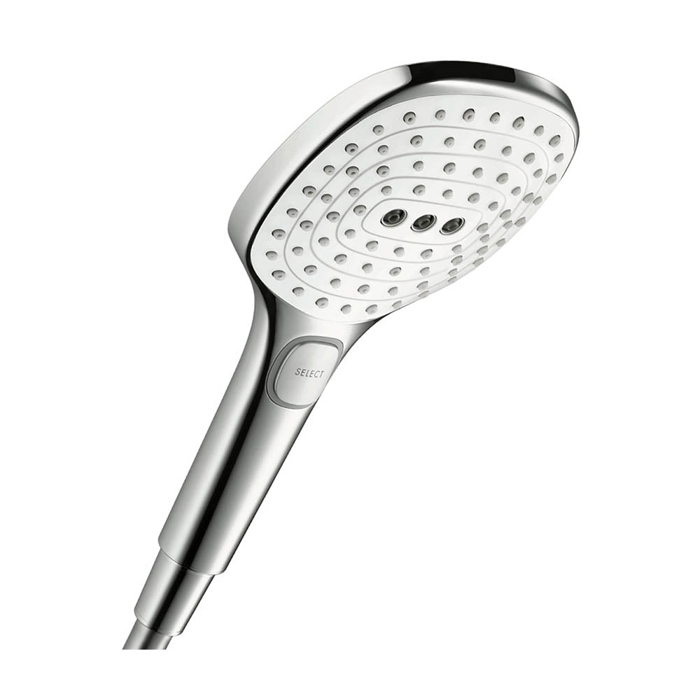 hansgrohe Raindance Select E Shower Handset 120 3 Spray White/Chrome