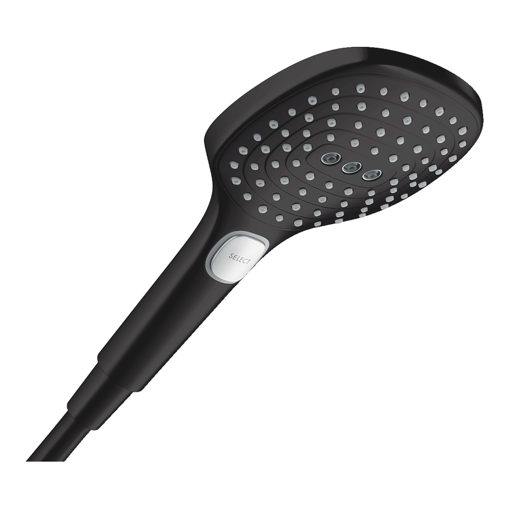 hansgrohe Raindance Select E Shower Handset 120 3 Spray, Matt Black