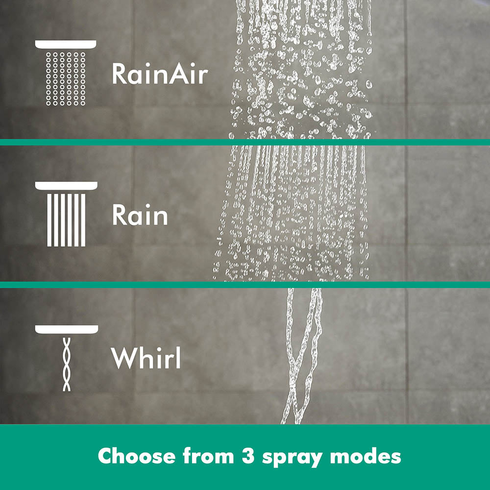 hansgrohe Raindance Select S Shower Handset 120 3 Spray, Matt Black