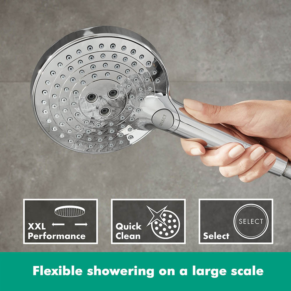 hansgrohe Raindance Select S Shower Handset 120 3 Spray EcoSmart, Chrome