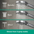 hansgrohe Raindance Select S Shower Handset 120 3 Spray EcoSmart, Chrome