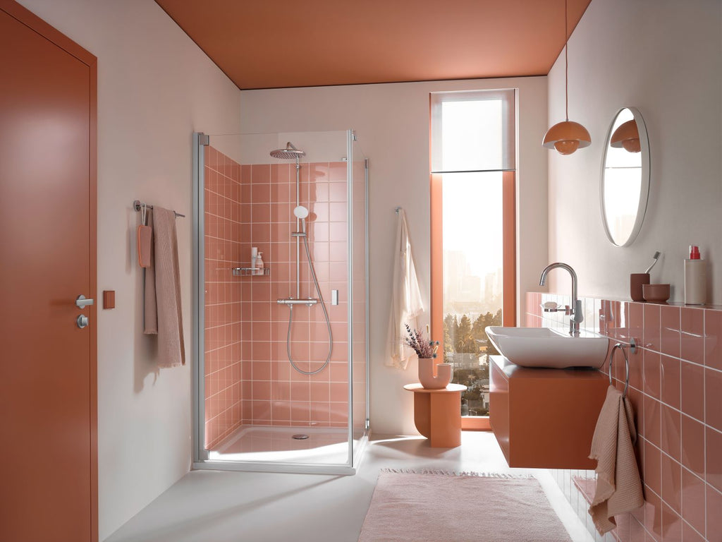 Grohe Tempesta 250 Round Dual Outlet Thermostatic Shower System Chrome