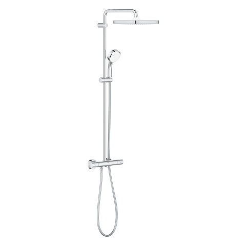 Grohe Tempesta Cosmopolitan System 250 Cube Shower system with thermostat for wall mounting
