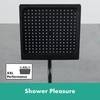 hansgrohe Crometta E Fixed Shower Head 240 1 Spray, Matt Black