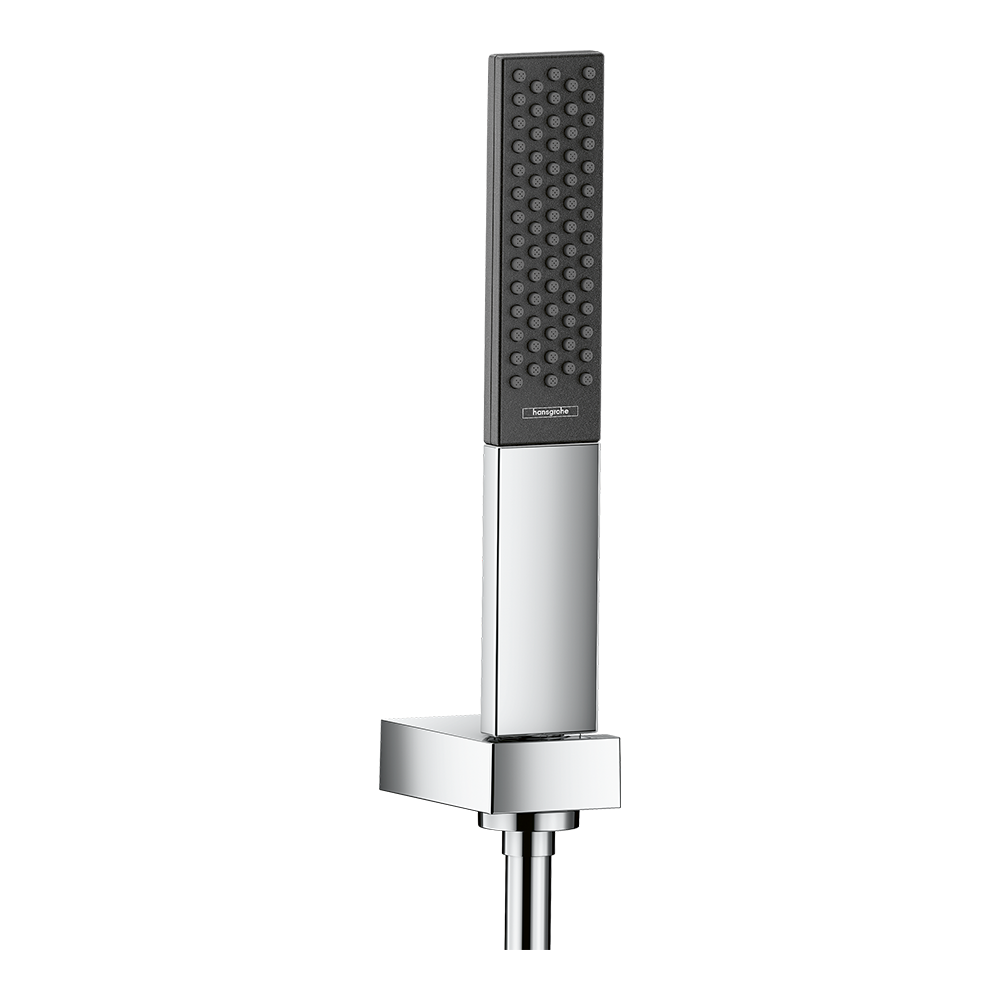 hansgrohe Rainfinity Shower Handset 100 1 Spray with Holder and Shower Hose 125 cm, Chrome