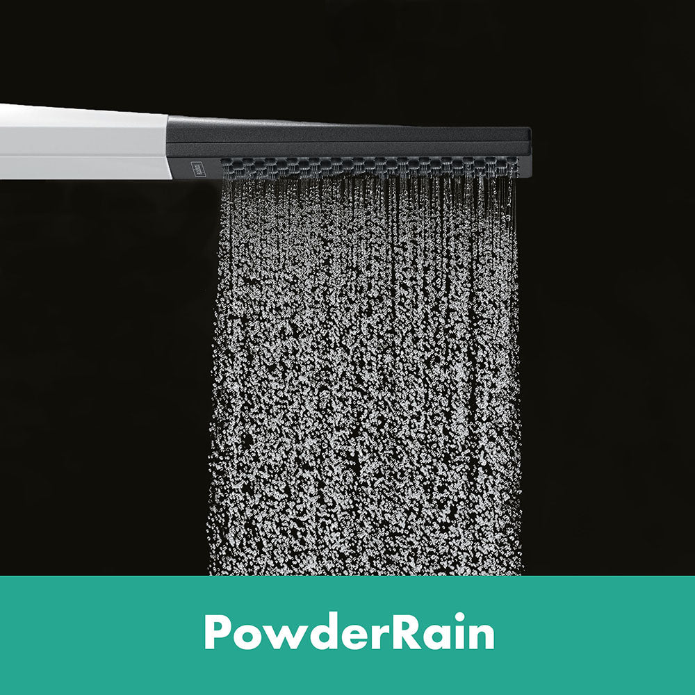 hansgrohe Rainfinity Shower Handset 100 1 Spray with Holder and Shower Hose 125 cm, Chrome