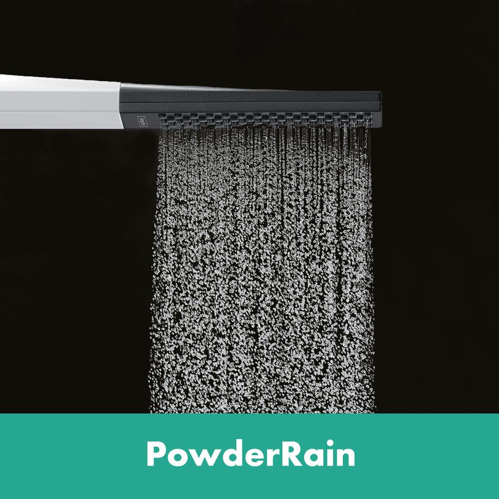 hansgrohe Rainfinity Shower Handset 100 1 Spray with Holder and Shower Hose 125 cm, Chrome