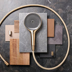 hansgrohe Rainfinity Shower Handset 130 3 Spray, Brushed Bronze