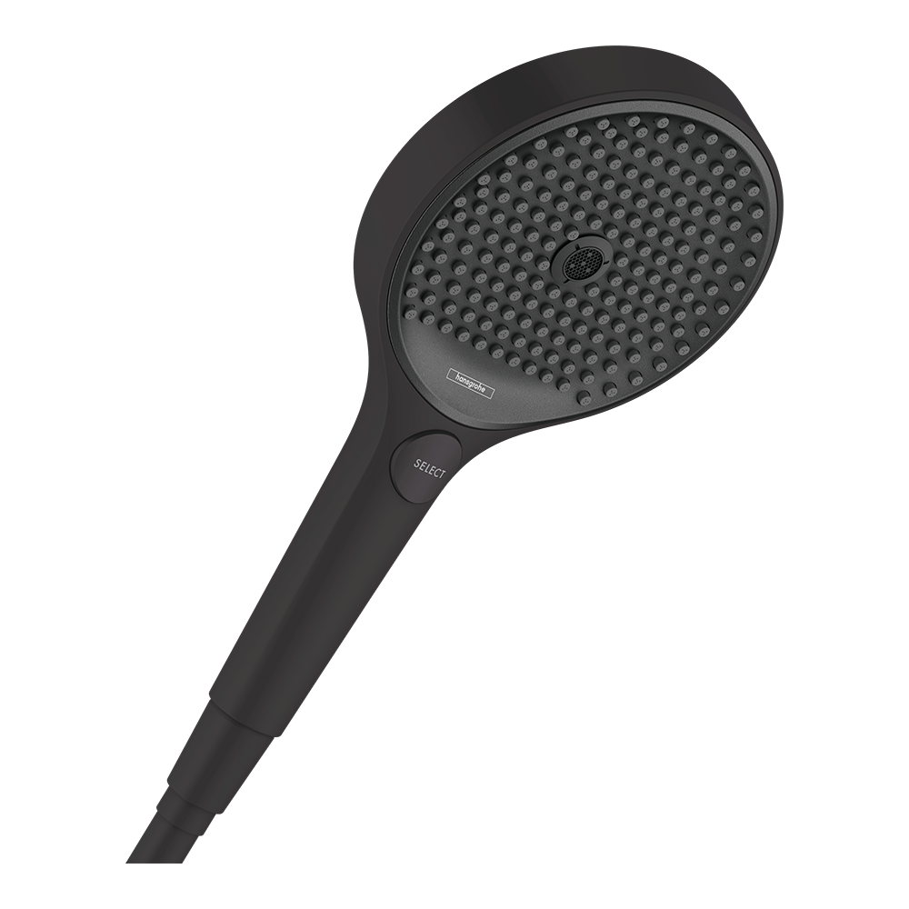 hansgrohe Rainfinity Shower Handset 130 3 Spray, Matt Black
