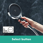 hansgrohe Rainfinity Shower Handset 130 3 Spray EcoSmart, Chrome