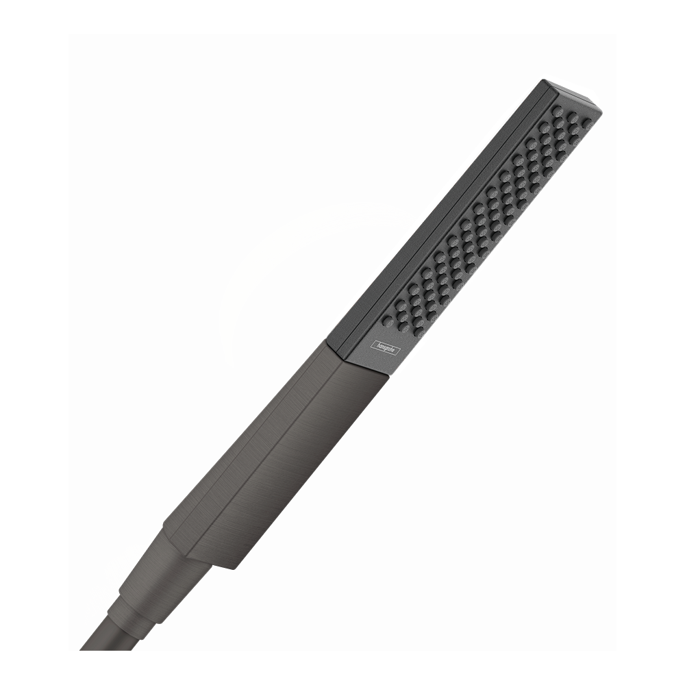 hansgrohe Rainfinity Baton Shower Handset 100 1 Spray, Brushed Black, Chrome