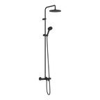 Hansgrohe Vernis Blend Showerpipe 240 1 Jet With Bath Thermostatic Matt Black