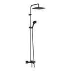 Hansgrohe Vernis Shape Showerpipe 240 1 Jet With Bath Thermostatic Matt Black