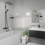 Hansgrohe Vernis Shape Showerpipe 240 1 Jet With Bath Thermostatic Matt Black