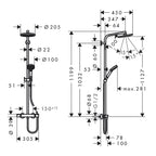 Hansgrohe Vernis Blend Showerpipe 200 1 Jet Et Chrome