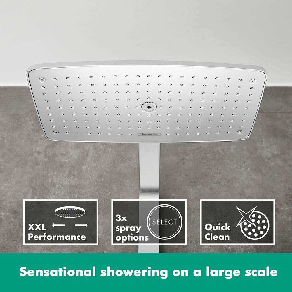 hansgrohe Raindance E Thermostatic Shower Mixer Set 360, Chrome