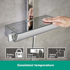 hansgrohe Raindance E Thermostatic Shower Mixer Set 360, Chrome