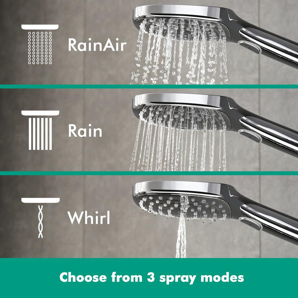 hansgrohe Raindance E Thermostatic Shower Mixer Set 360, Chrome