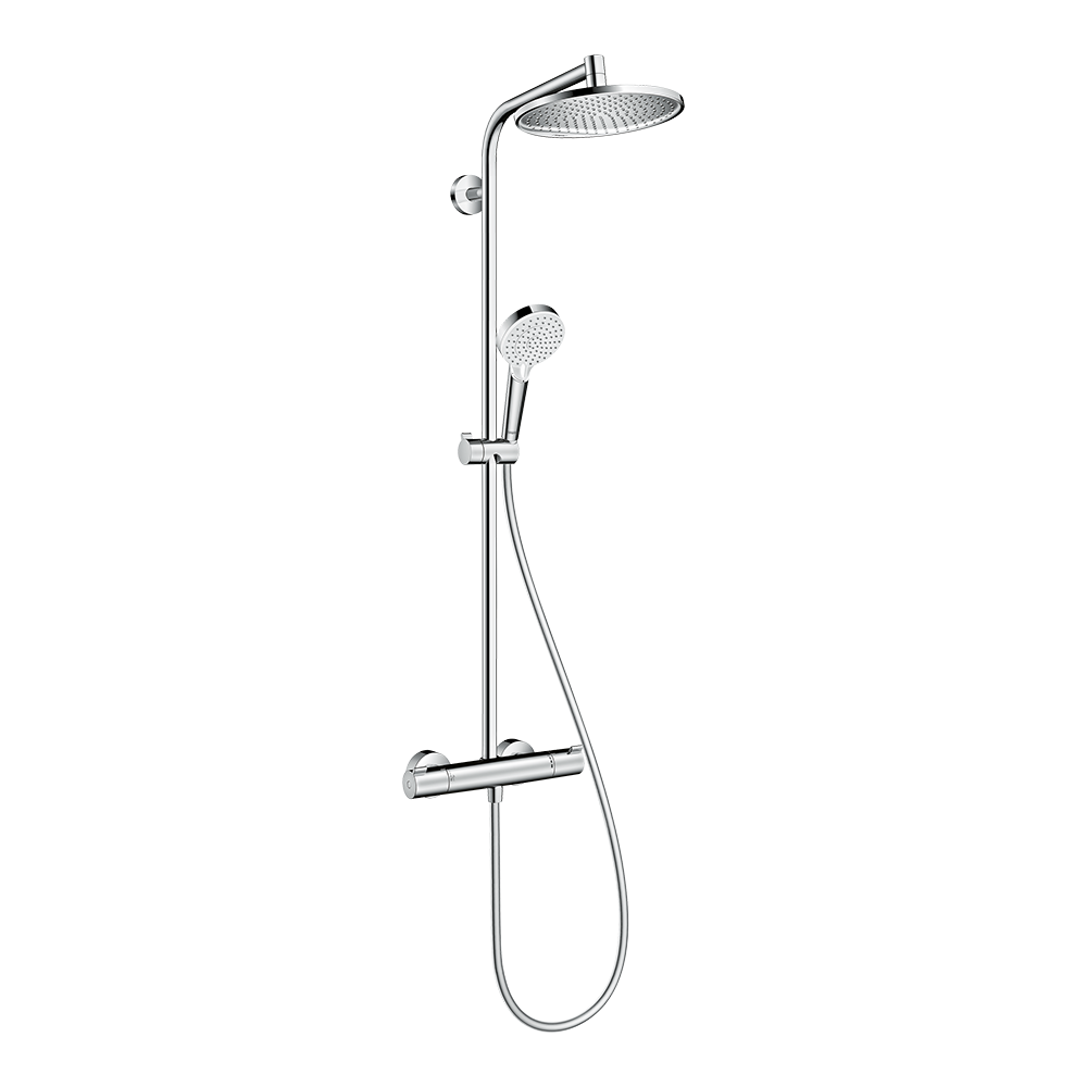 hansgrohe Crometta S Showerpipe 240 1jet EcoSmart with thermostat Chrome