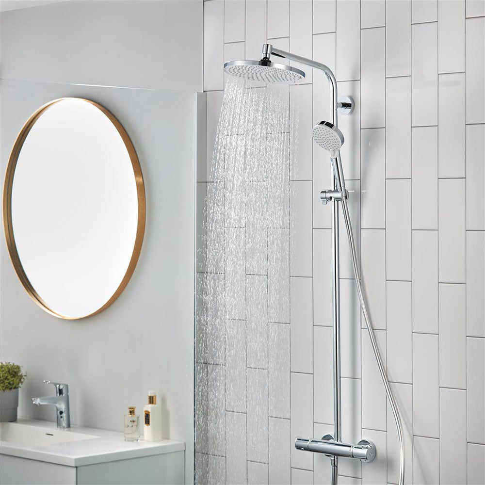 Hansgrohe Crometta S Showerpipe 240 1 Jet With Thermostatic Chrome