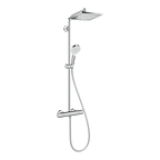 Hansgrohe Crometta E Showerpipe 240 1 Jet With Thermostatic Chrome