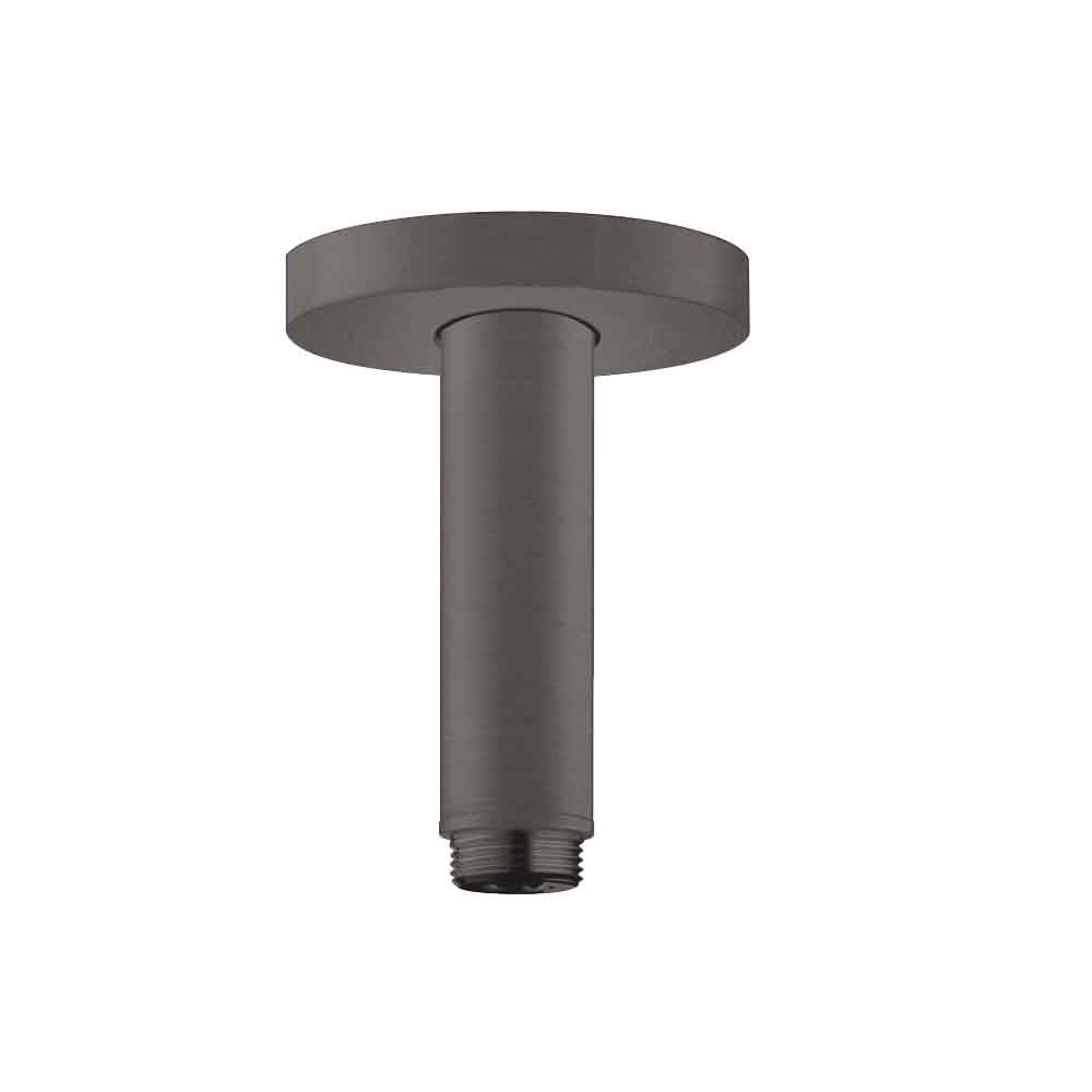 hansgrohe Ceiling Connector S 10 cm, Brushed Black, Chrome