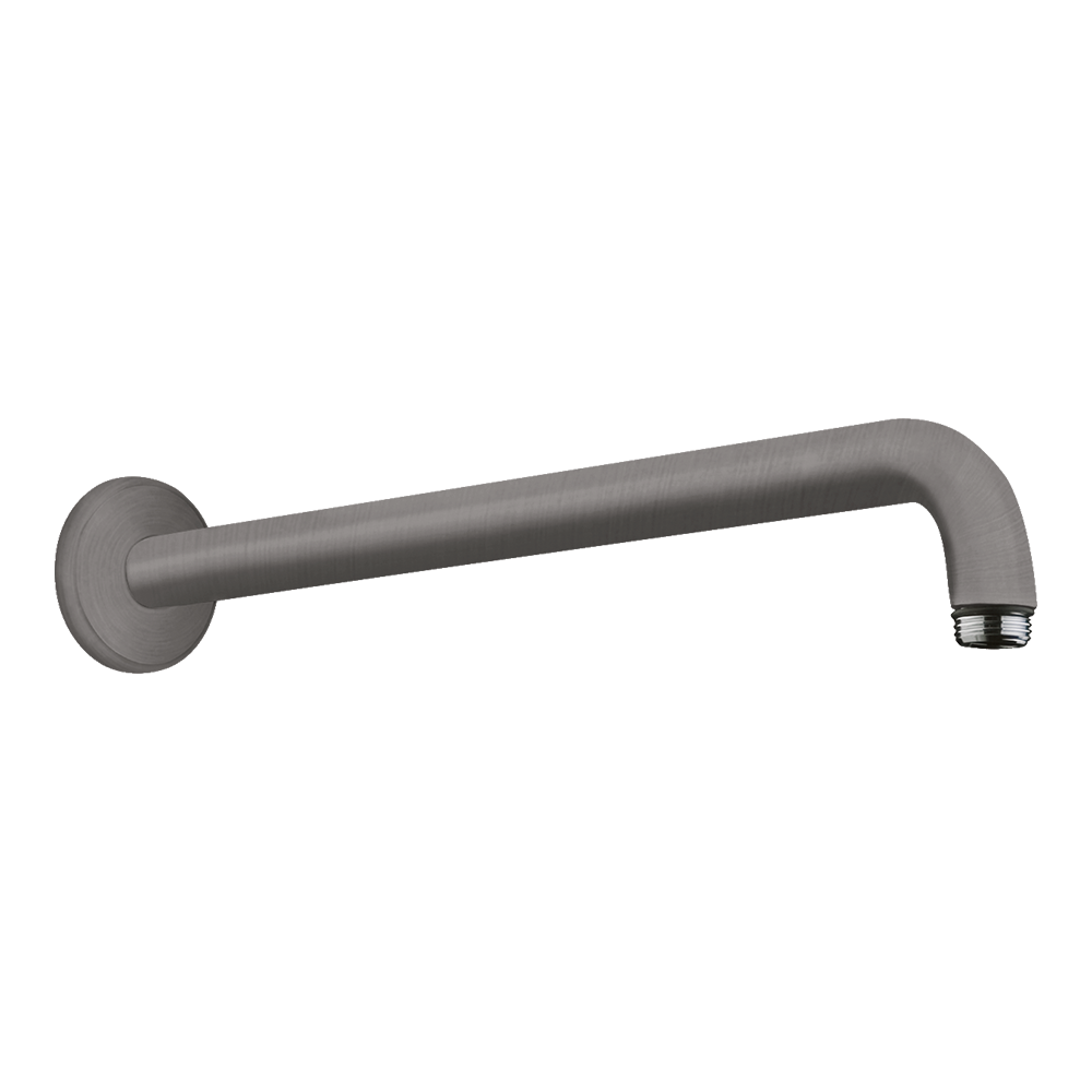 hansgrohe Shower Arm 38.9 cm, Brushed Black, Chrome