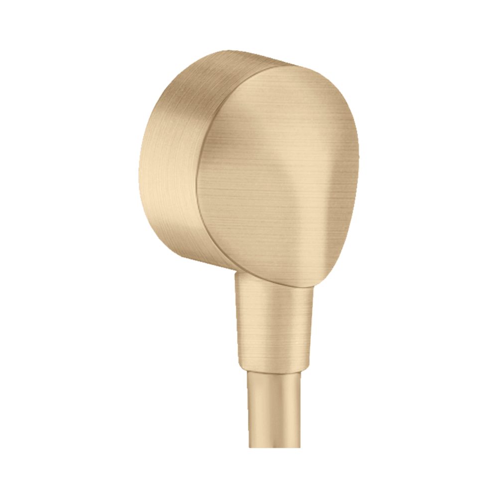 hansgrohe FixFit Wall Outlet E without Non-Return Valve, Brushed Bronze