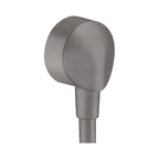 hansgrohe FixFit Wall Outlet E without Non-Return Valve, Brushed Black Chrome
