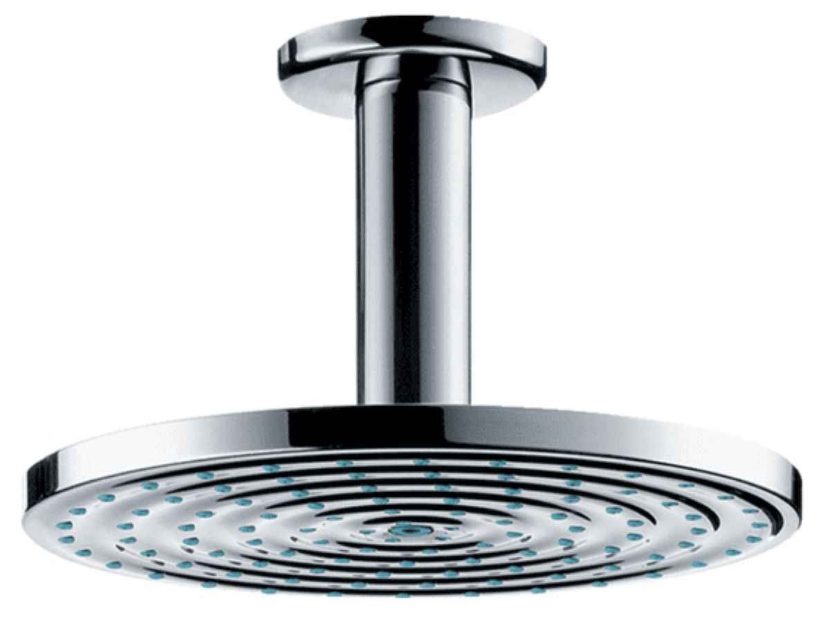 hansgrohe Raindance S Fixed Shower Head 180 1 Spray with ceiling connector, Chrome