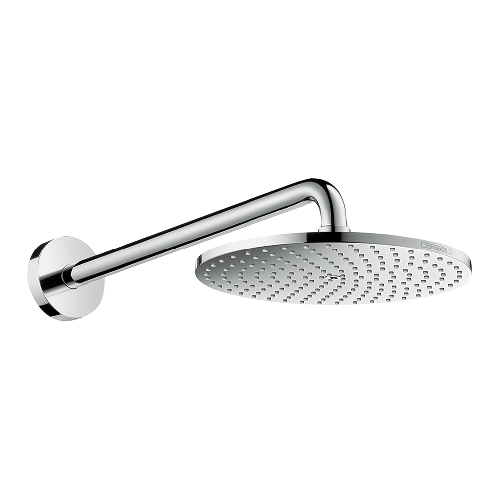 hansgrohe Raindance S Fixed Shower Head 240 1 Spray PowderRain with shower arm, Chrome