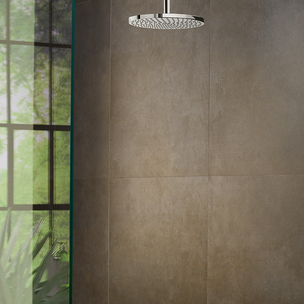hansgrohe Raindance S Fixed Shower Head 240 1 Spray PowderRain with ceiling connector, Chrome