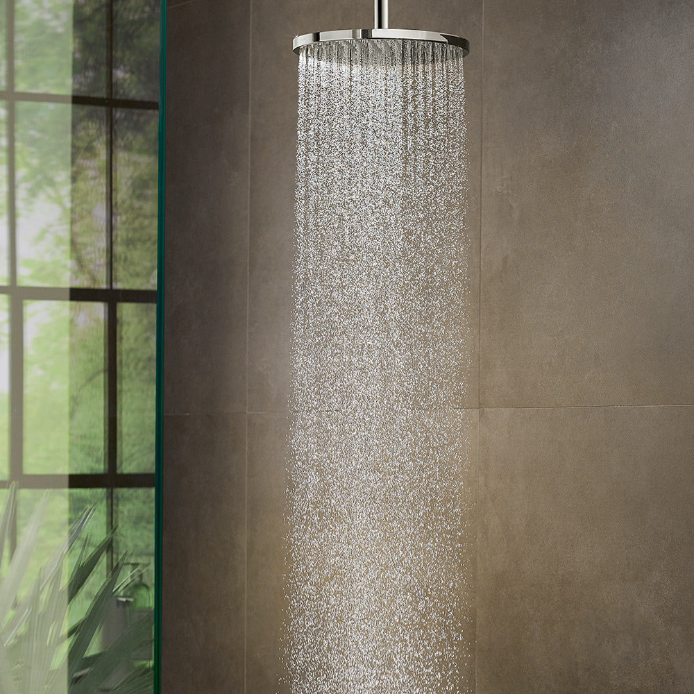 hansgrohe Raindance S Fixed Shower Head 240 1 Spray PowderRain with ceiling connector, Chrome
