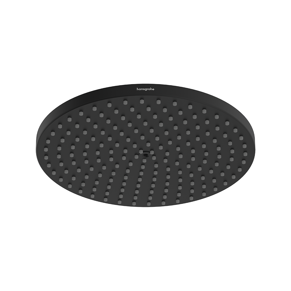hansgrohe Raindance S Fixed Shower Head 240 1 Spray PowderRain, Matt Black