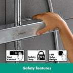 Hansgrohe Croma E Showerpipe 280 1 Jet Ecosmart With Thermostatic Chrome