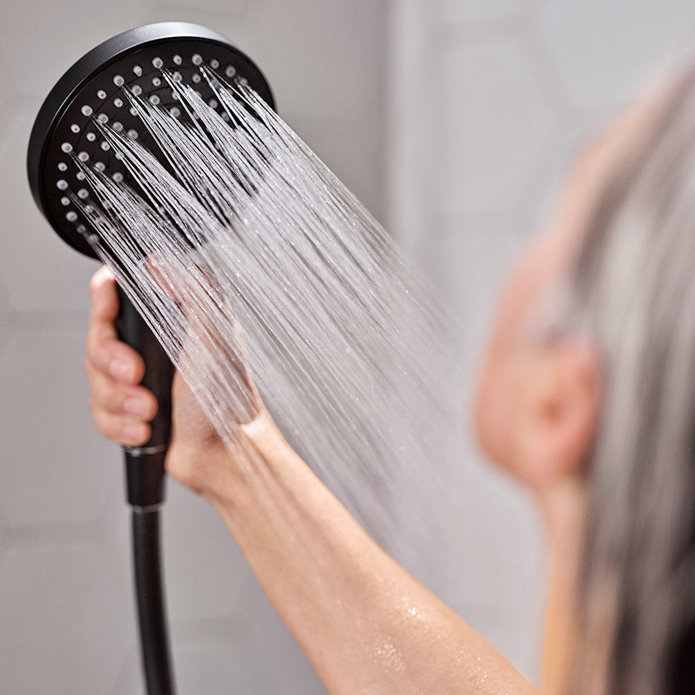 hansgrohe Raindance Select S Thermostatic Shower Mixer Set 240 PowderRain, Matt Black