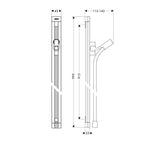 hansgrohe Unica Shower Rail Raindance 90 cm with Isiflex shower hose 160 cm, Chrome