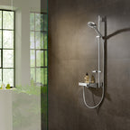 hansgrohe Raindance Select S Shower Handset 120 3 Spray PowderRain with Shower Rail 90 cm, Chrome