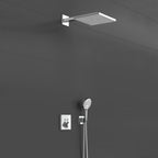 hansgrohe Raindance E Thermostatic Shower Mixer Set 300 with Basic Set, Chrome